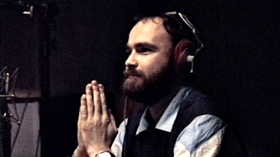 Tomasz Beksiński w studiu radiowym